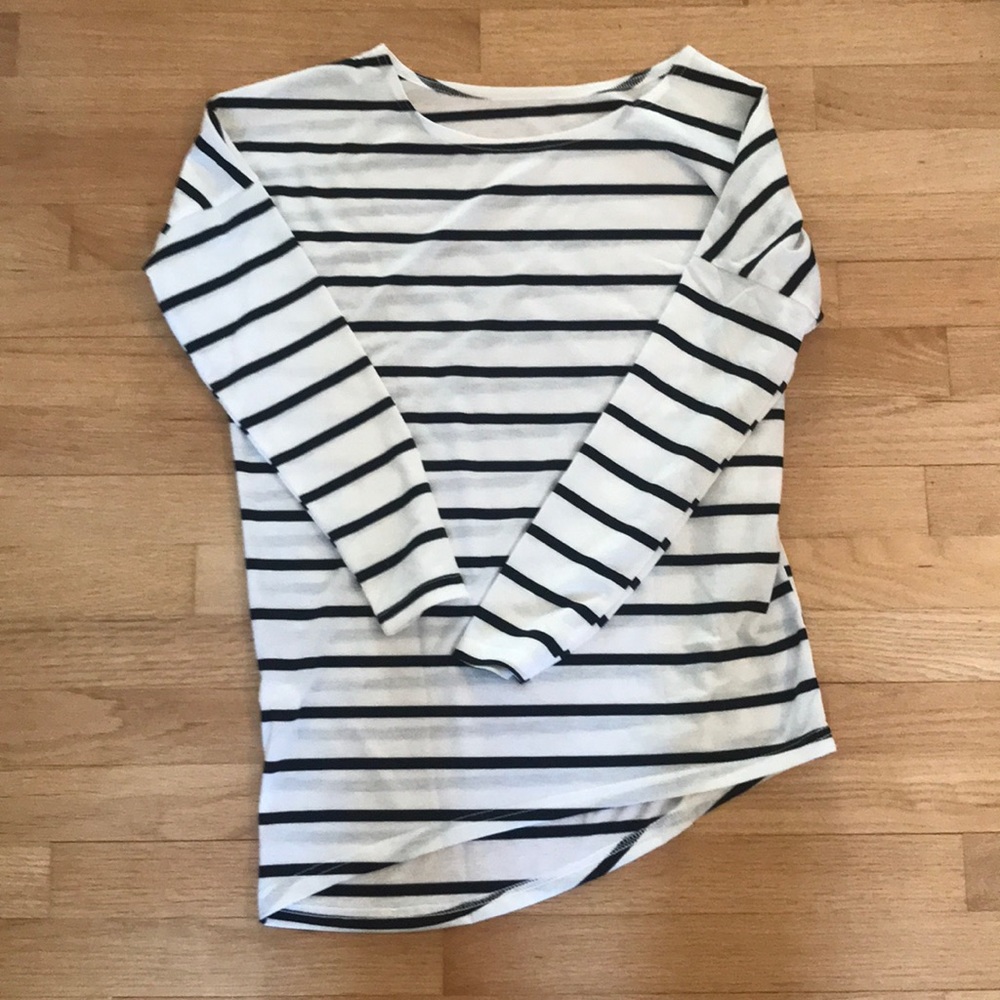 Striped tunic /black and white size small